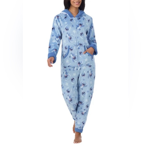 Disney Other - Disney Blue Stitch Pajama Onesie